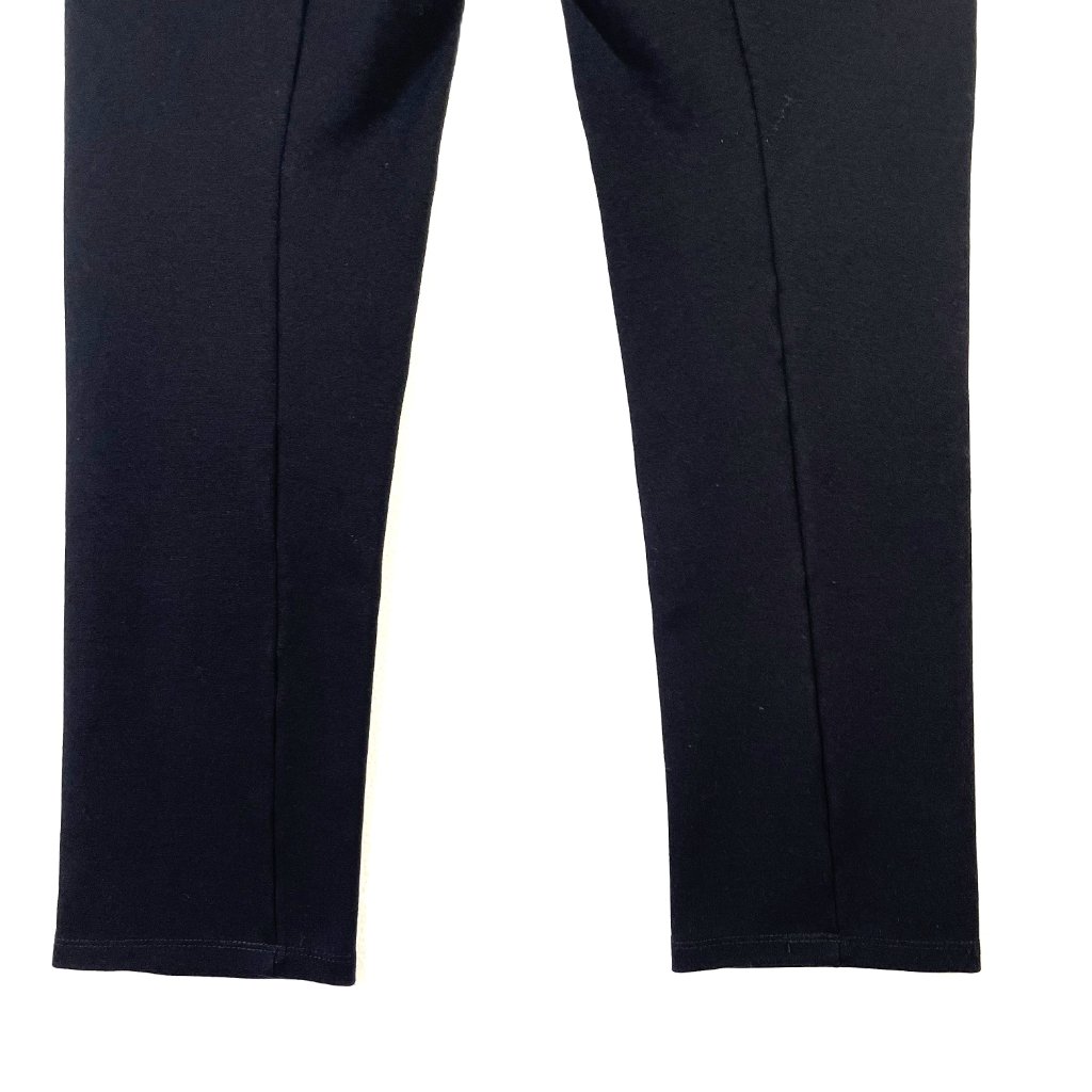 Jarbo Thick Ponte Knit Leggings Black Seamed Back Cropped Size L — image 4 of 8